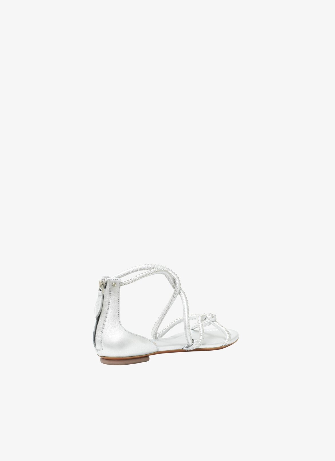 Interlaced Sandal ALAÏA SILVER INTERLACED SANDAL